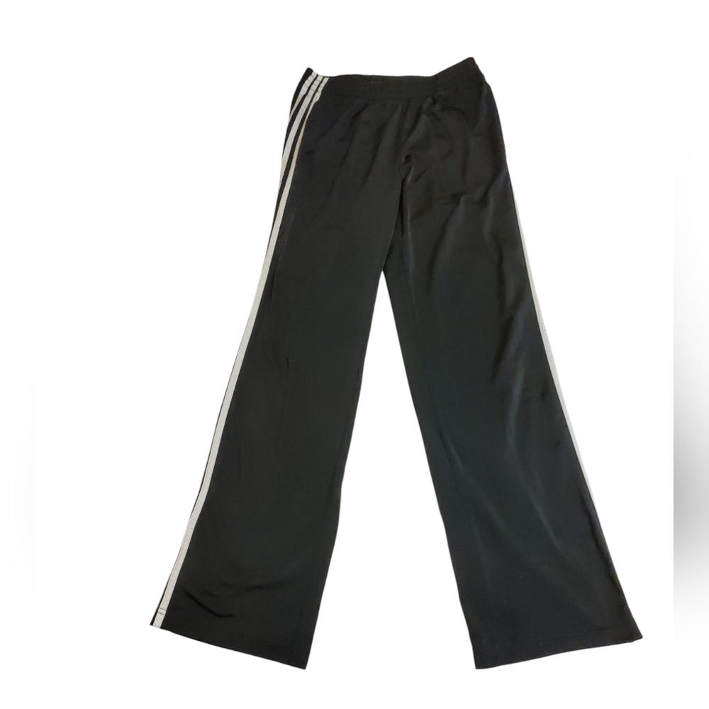 🌸 Adidas Black and White Track Pants Sweatpants Joggers